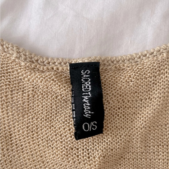 Sacred Threads Boho Crochet Tank Size Small - Picture 3 of 3